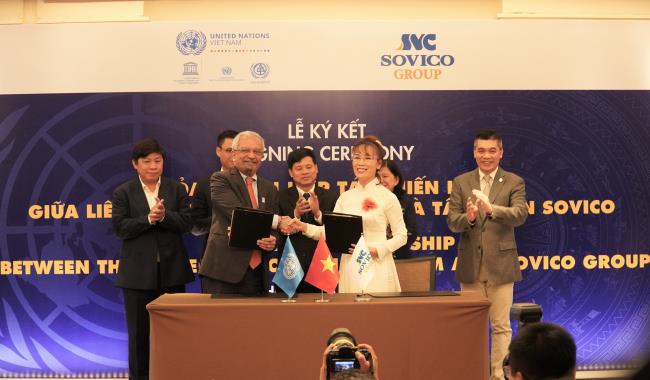 Liên hợp quốc và tập đoàn Sovico hợp tác đưa văn hóa làm trung tâm phát triển bền vững tại Việt Nam